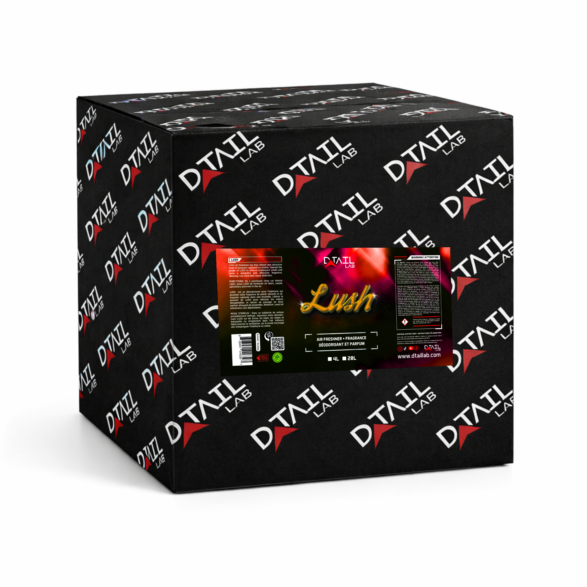 4L - LUSH Air Freshener & Fragrance — car air freshener, professional bulk case | D-TAIL LAB