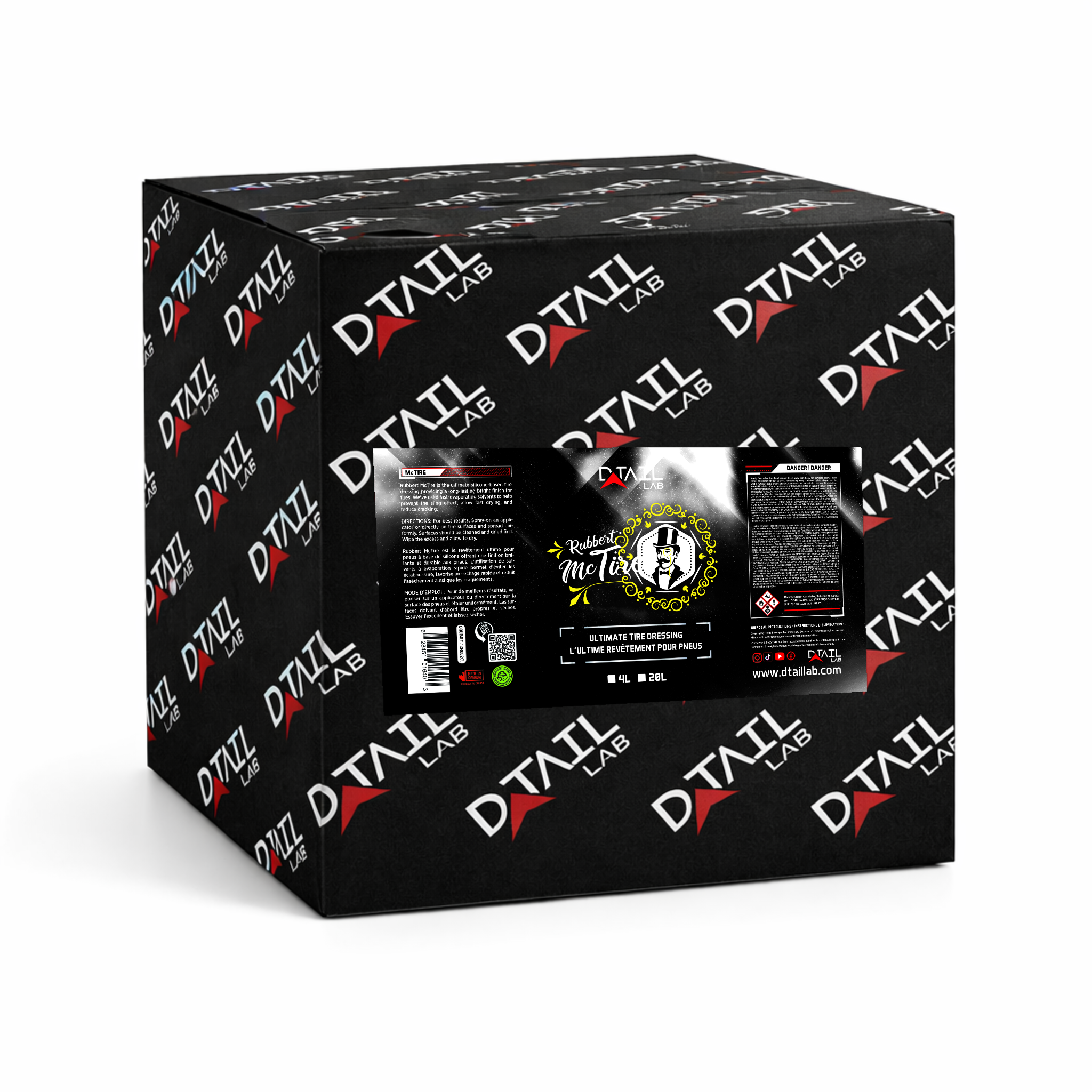 4L - Mr. RUBBERT McTIRE Ultimate Tire Dressing — professional bulk case | D-TAIL LAB