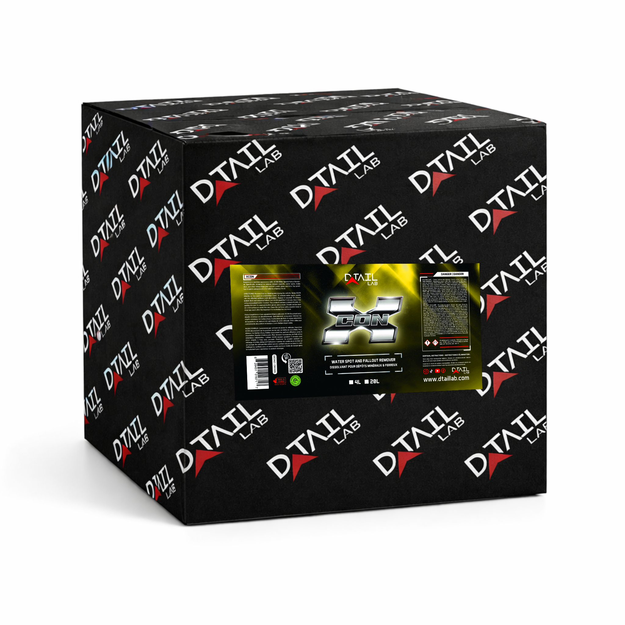 CASE of 4x4L - XCON Water Spot & Fallout Remover - PAINT DECONTAMINATION - D-Tail Lab