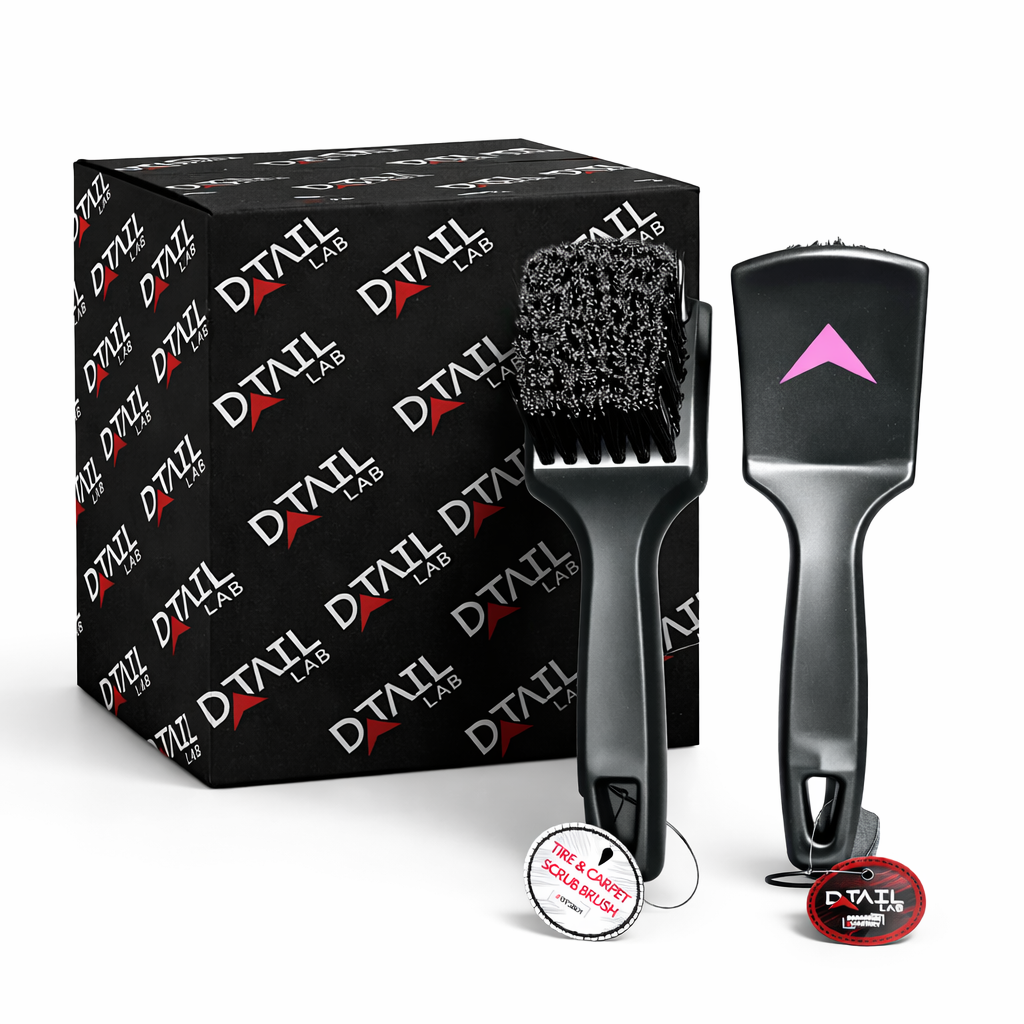 TIRE & CARPET SCRUB BRUSH — detailing brush, professional bulk case | D-TAIL LAB