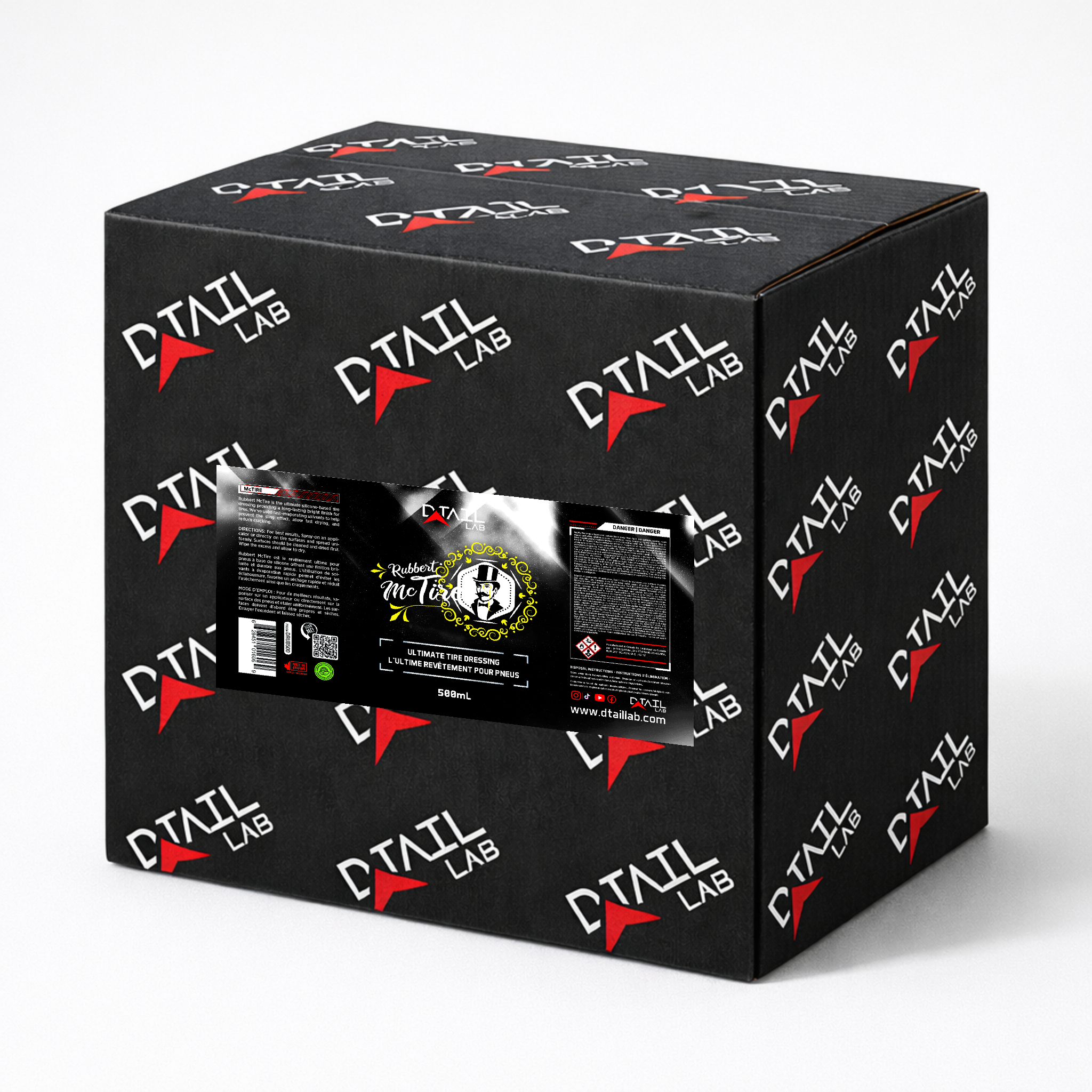 500mL - Mr. RUBBERT McTIRE Ultimate Tire Dressing — professional bulk case | D-TAIL LAB