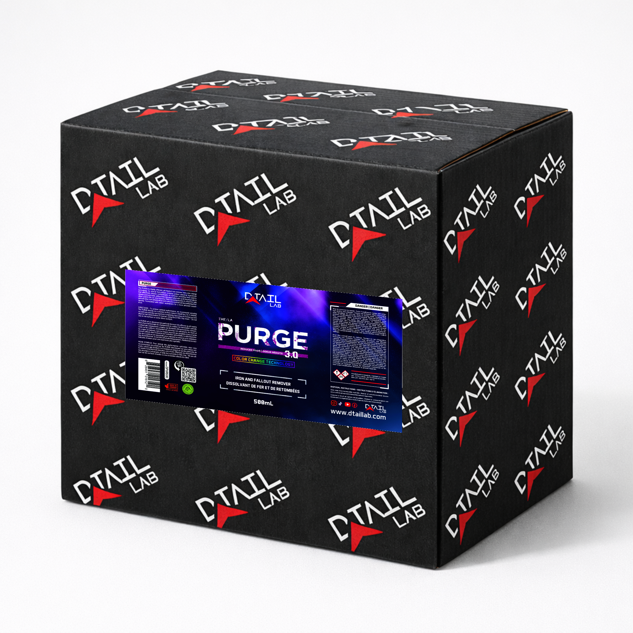 CASE of 6x500mL - PURGE pH Neutral Iron and Fallout Remover - PAINT DECONTAMINATION - D-Tail Lab