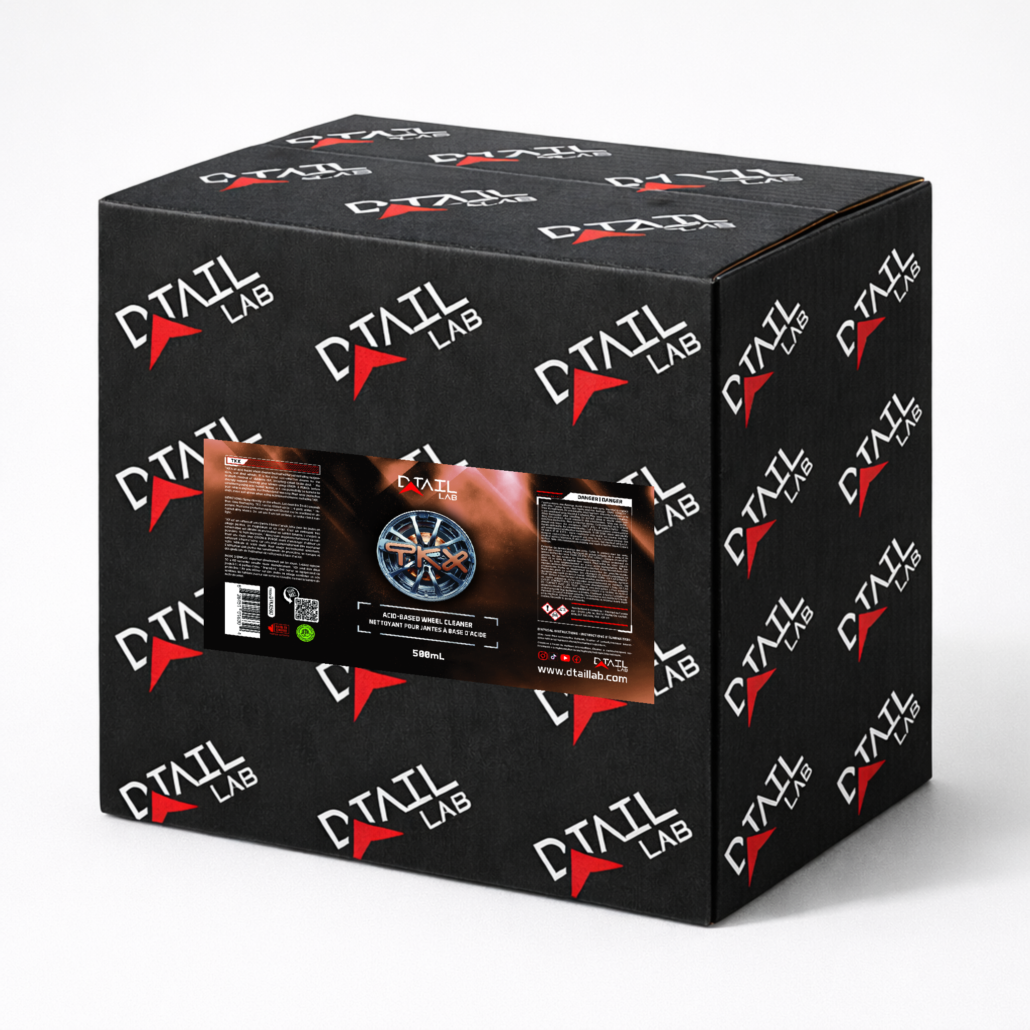 500mL - TKX Acid-based Wheel Cleaner — acid-based wheel cleaner, professional bulk case | D-TAIL LAB