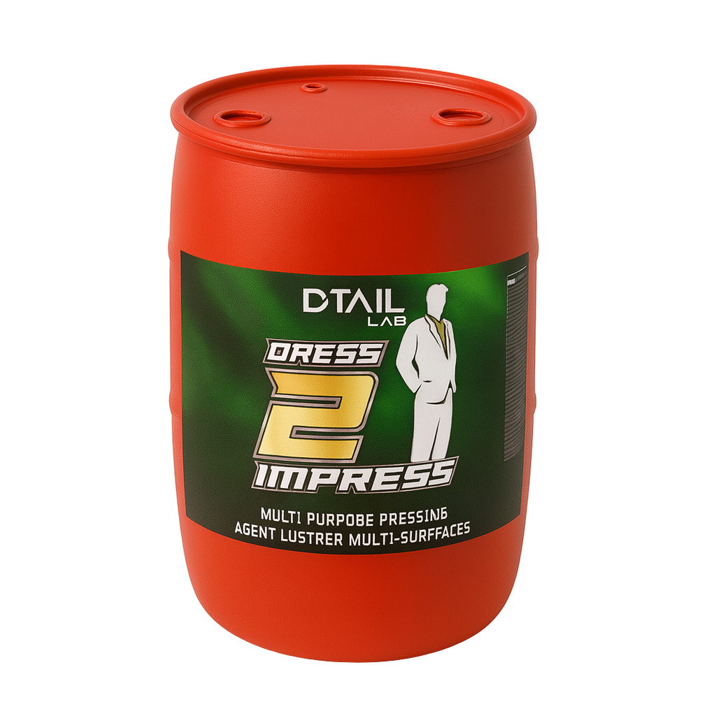 DRESS 2 IMPRESS Multi-Purpose Dressing DRUM - PLASTIC, RUBBER, VINYL & TIRE - D-Tail Lab