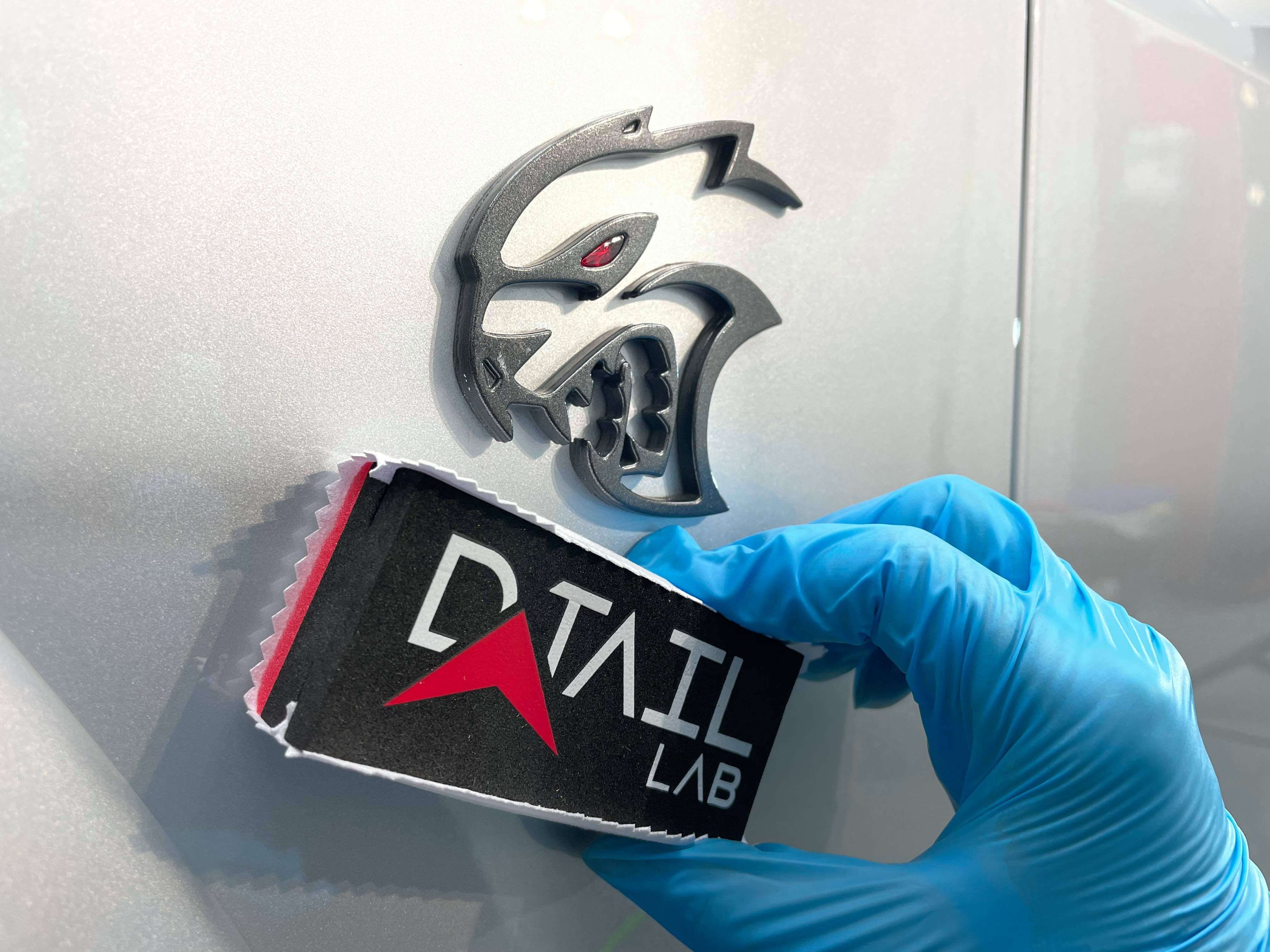 Ceramic Coating Application block and micro-suede swatch - APPLICATORS - D-Tail Lab