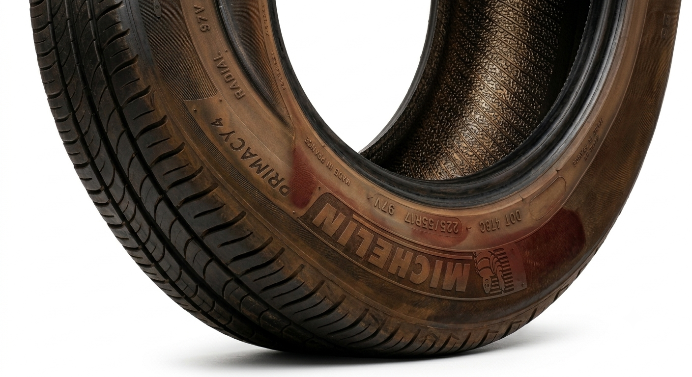Why Do Tires Turn Brown?
