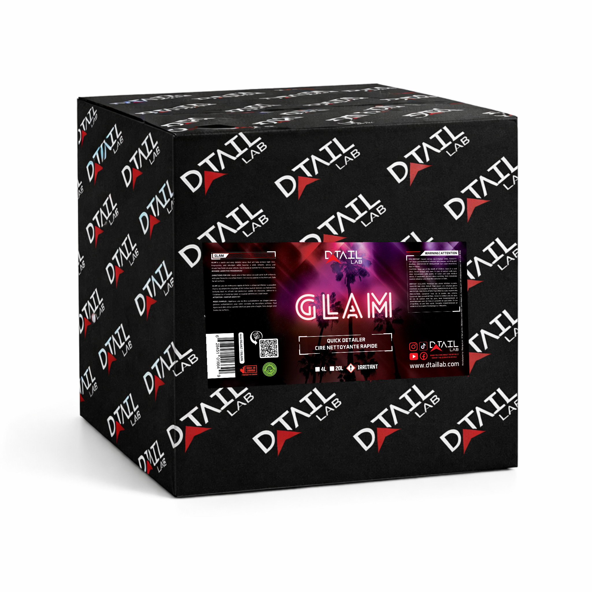 4L - GLAM — quick wax detailer, professional bulk case | D-TAIL LAB