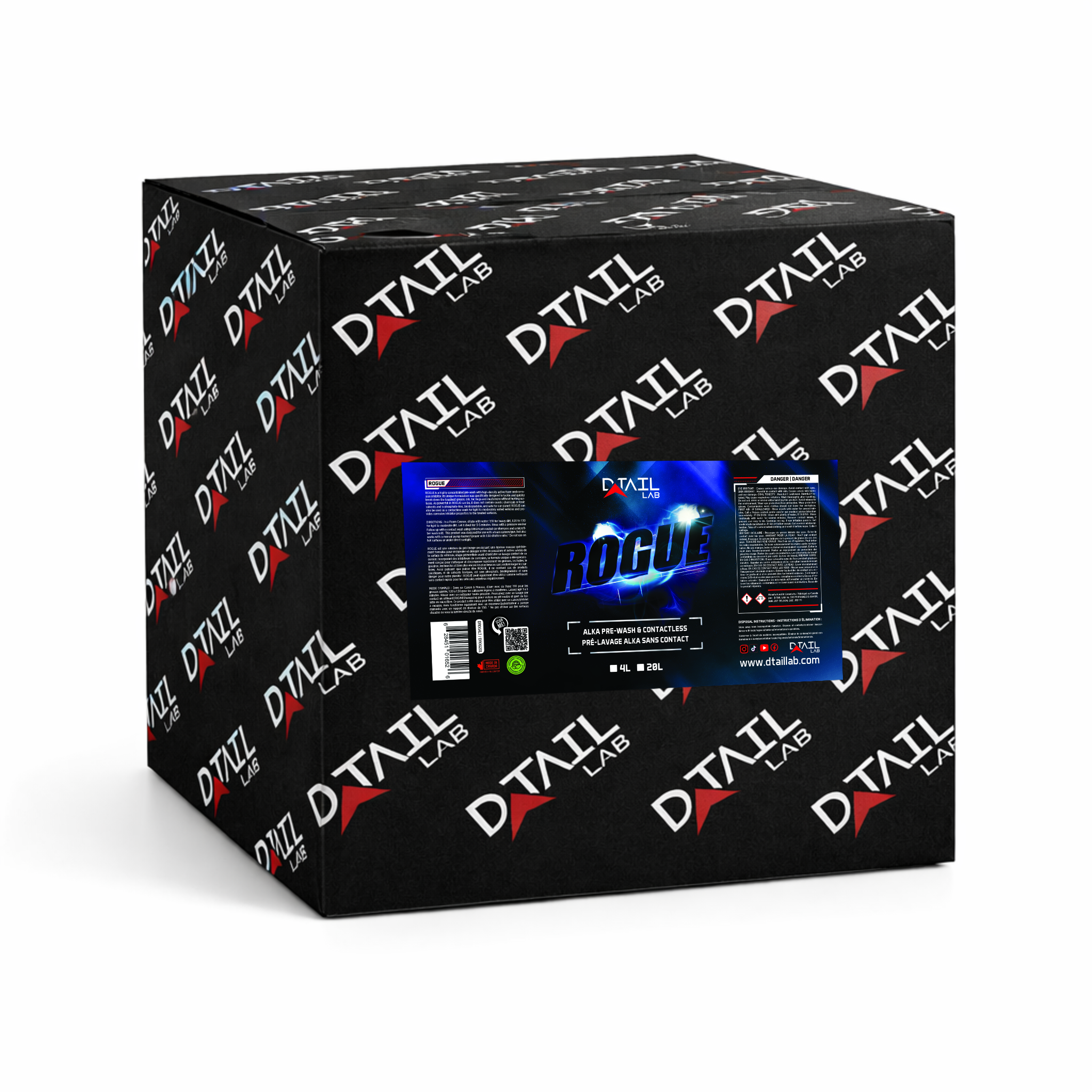 CASE of 4x4L - ROGUE Contactless Alka Pre-Wash - SOAPS & SHAMPOOS - D-Tail Lab