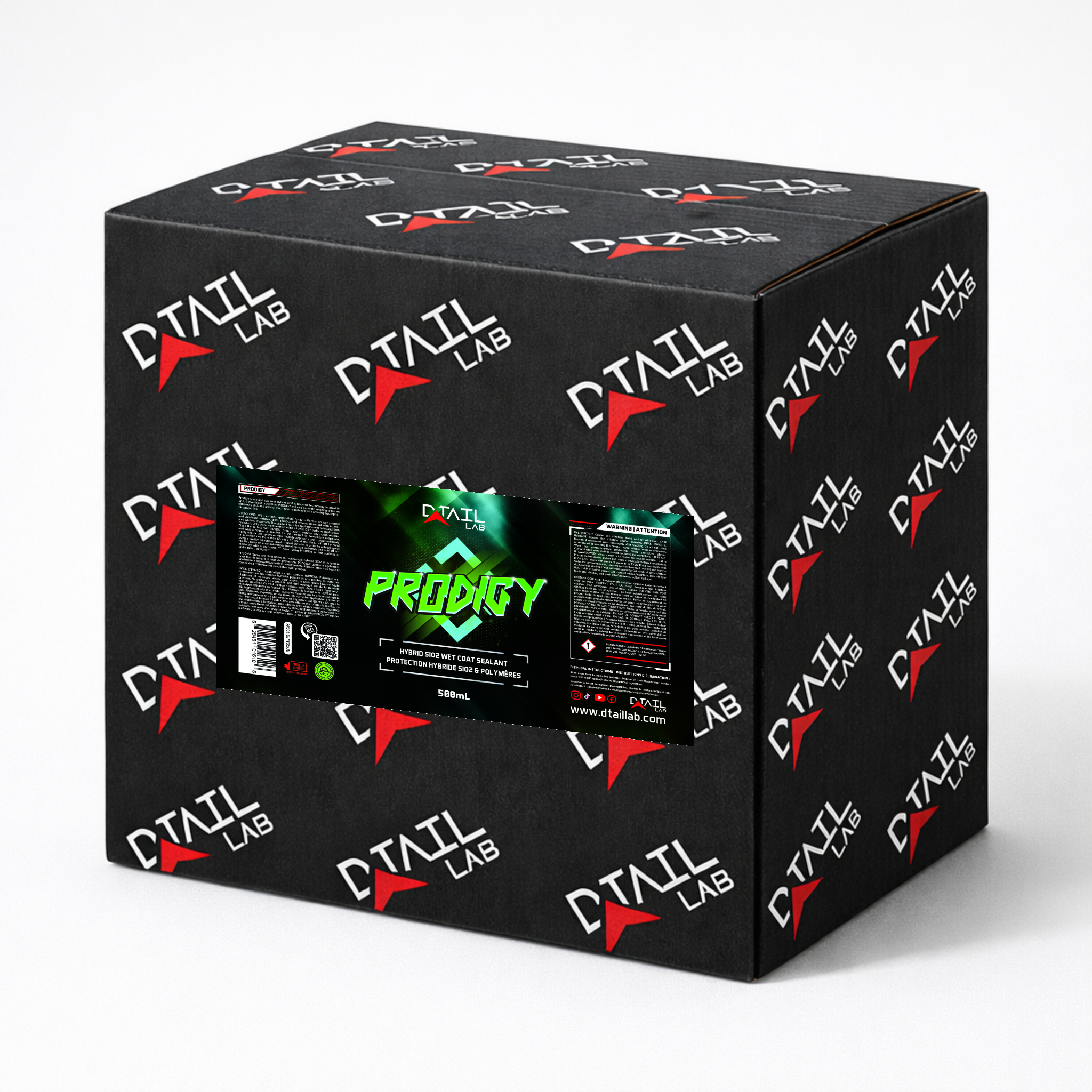 500mL - PRODIGY - Hybrid SiO2 Wet Coat Sealant — hybrid SiO2 wet coat sealant, professional bulk case | D-TAIL LAB