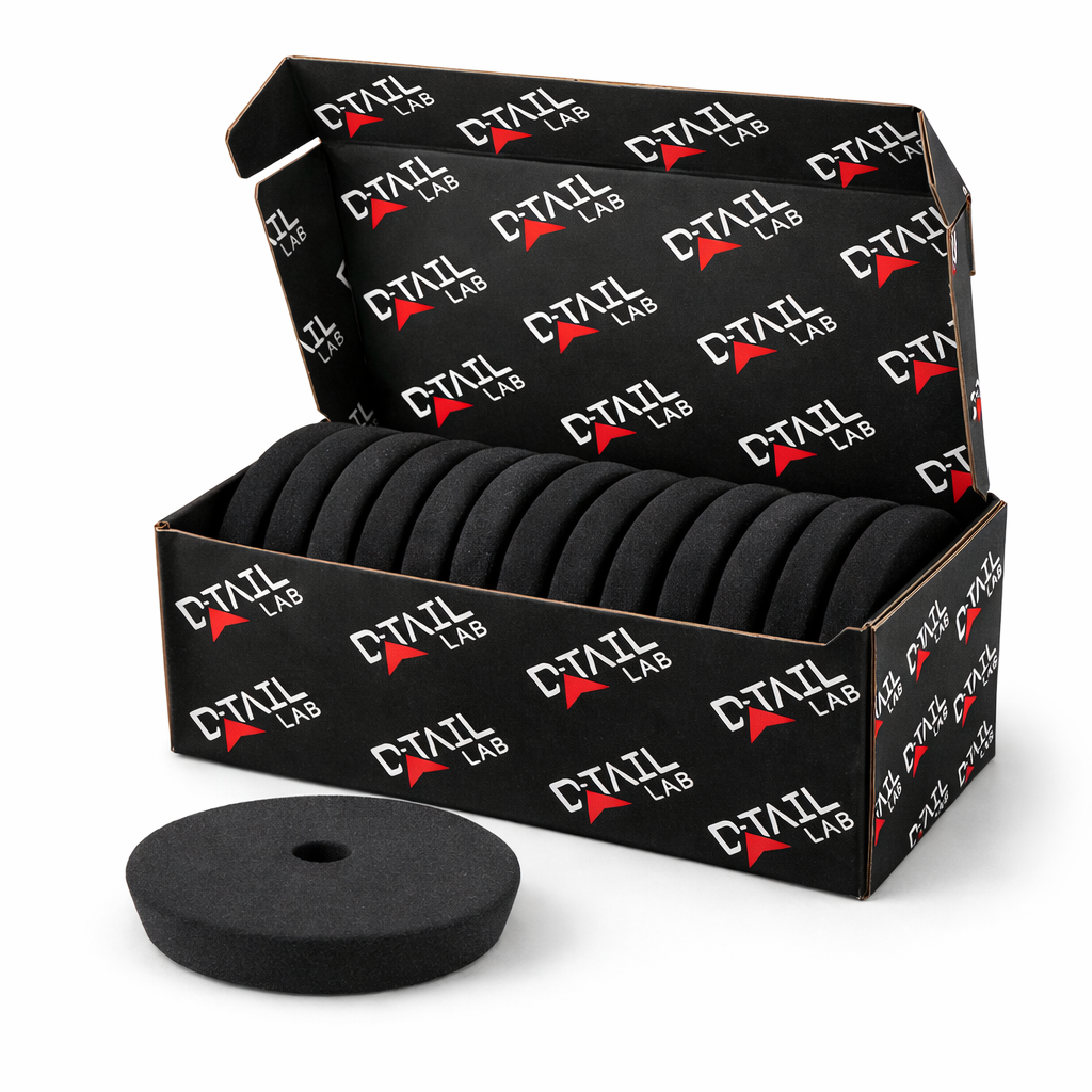 CASE of XX-TRA Fine Black Polishing Foam Pad - POLISHING PADS - D-Tail Lab