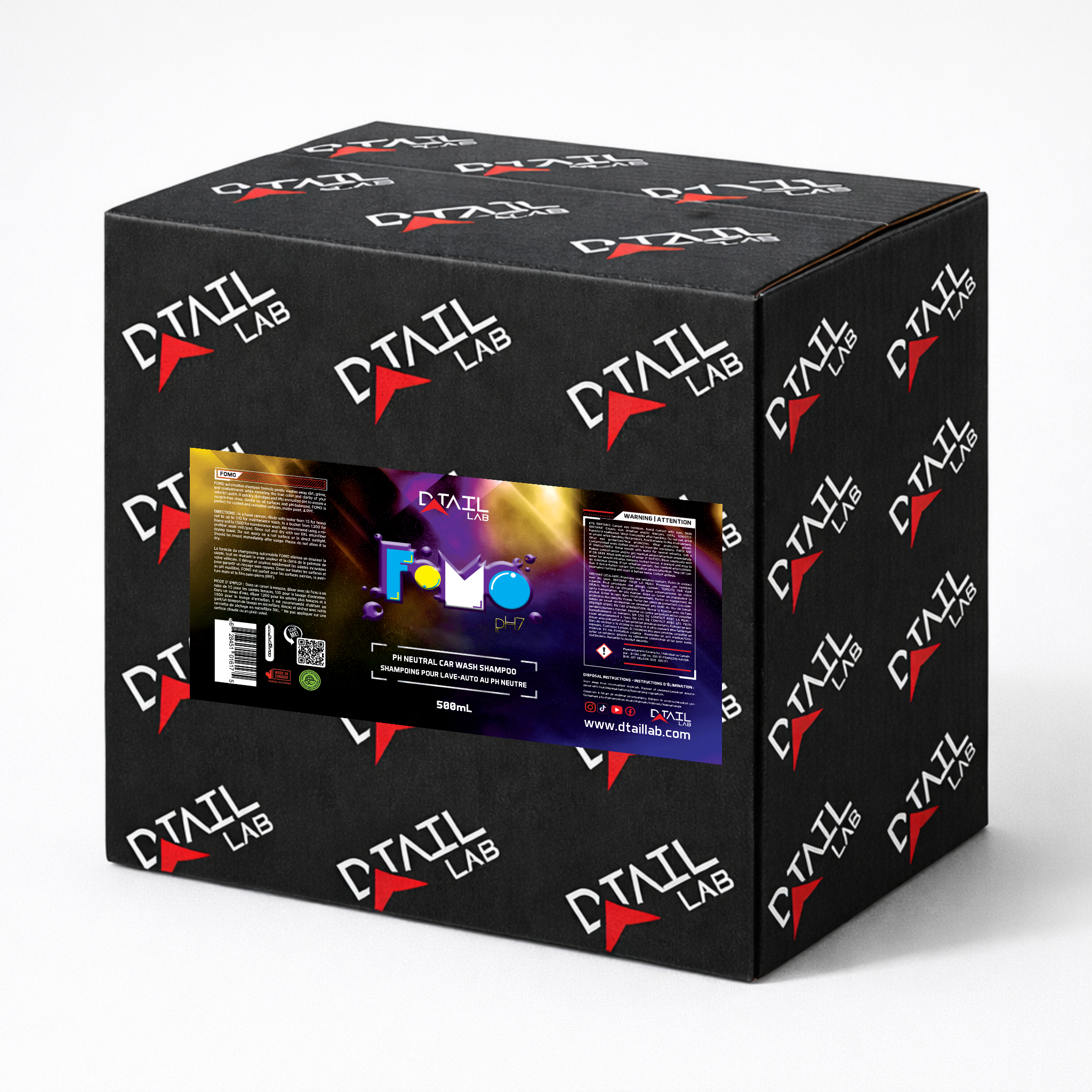 CASE of 6x500mL - FOMO pH Neutral Car Wash Shampoo