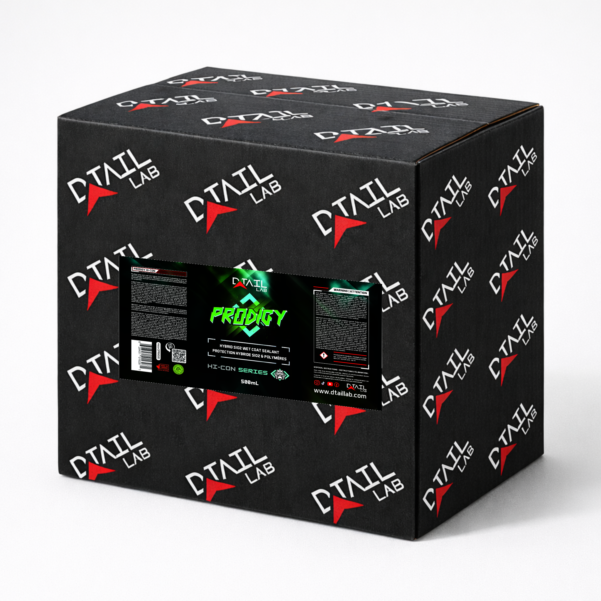 CASE of 6x500mL - PRODIGY - Hybrid SiO2 Wet Coat Sealant - HI-Con Series