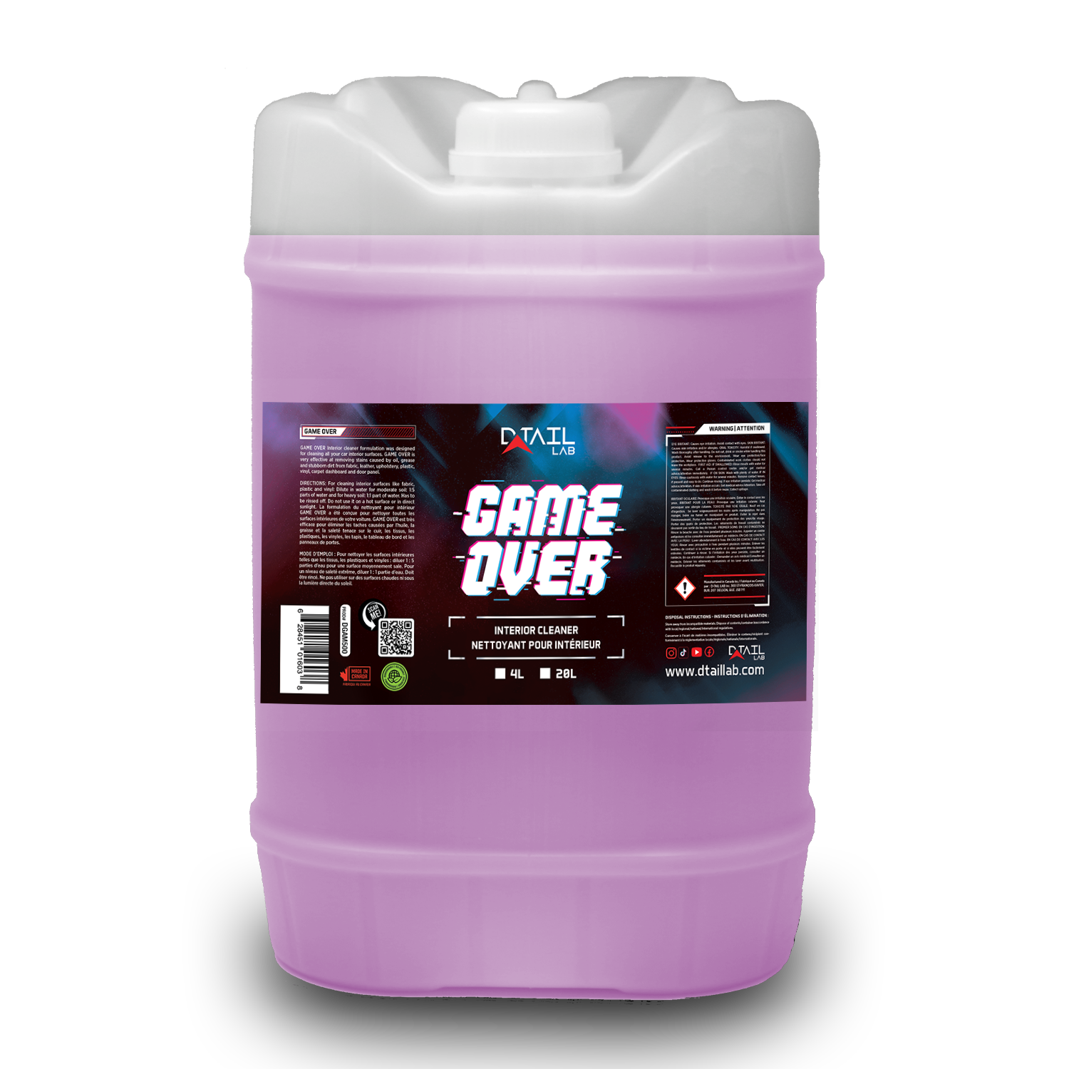 GAME OVER Fabric & Leather Cleaner