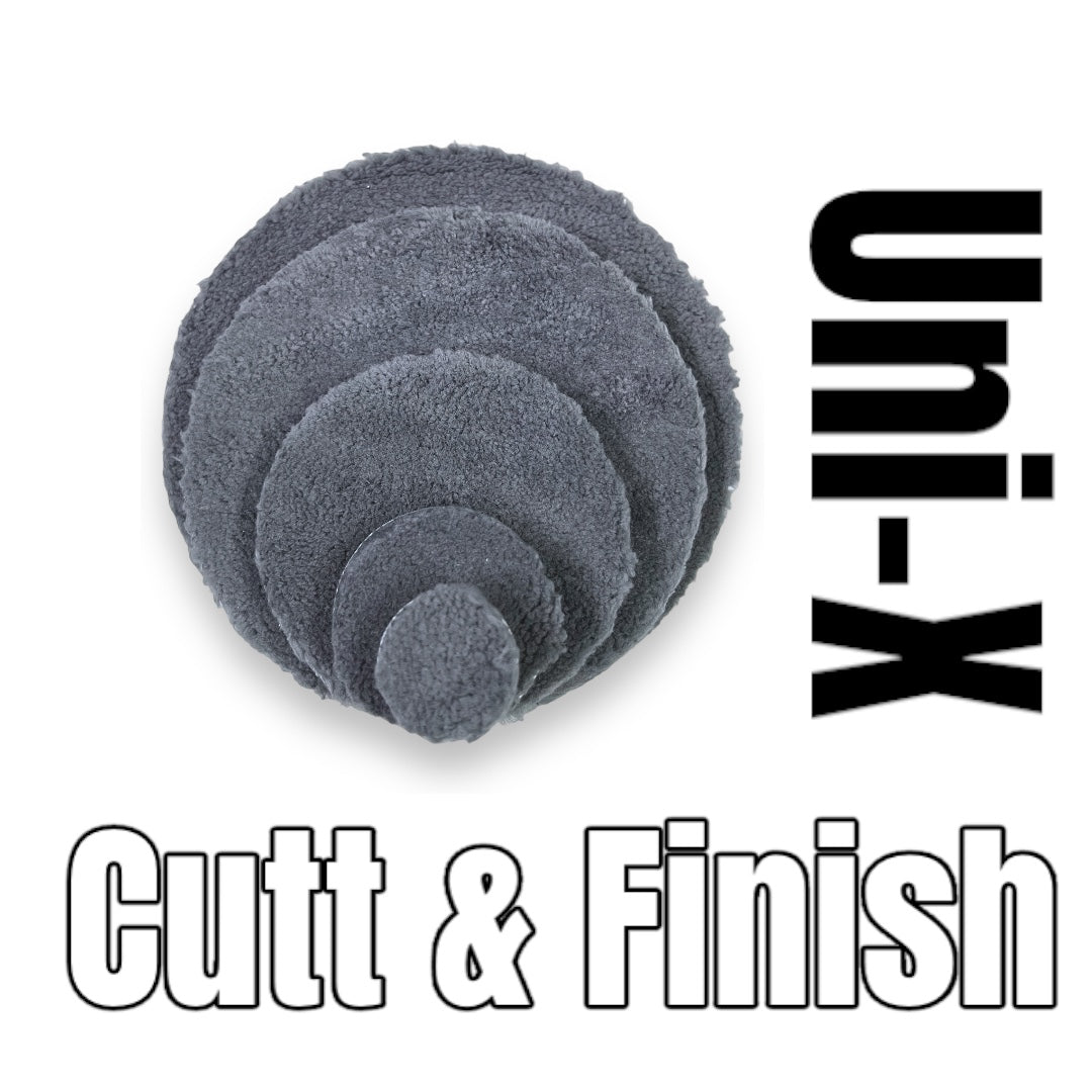 Tampon en microfibre gris D-TAIL Uni-X Cut &amp; Finish