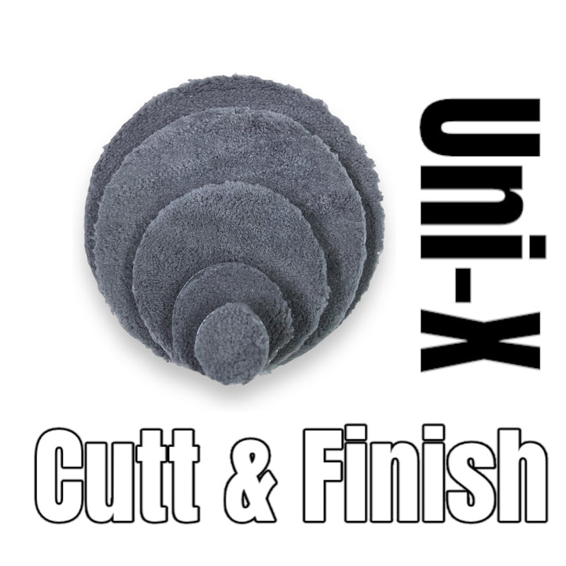 D-TAIL Uni-X Cut & Finish Grey Microfiber Pad