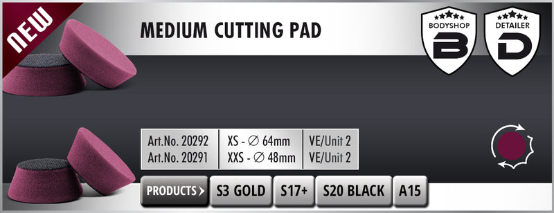 SCHOLL CONCEPTS - XS Medium Cutting pad (Purple) - Pack of 2