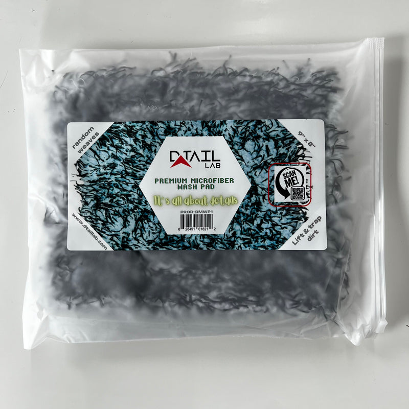 D-TAIL Black & White Microfiber Wash pad
