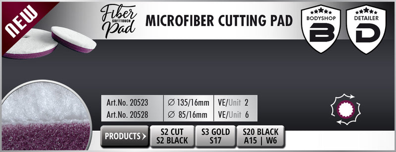 Scholl Concepts Tampon de coupe en microfibre125/16mm