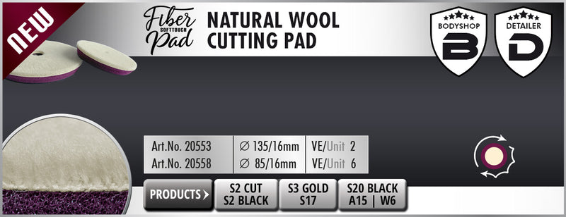 SCHOLL CONCEPTS Natural Wool Cutting Pad