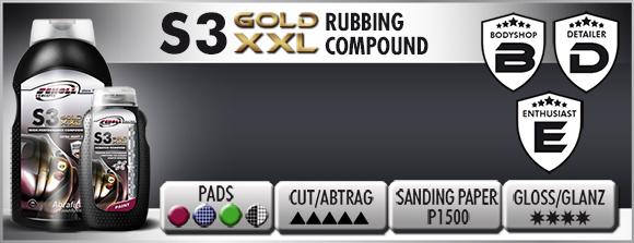 S3 GOLD XXL Rubbing Compound - D-Tail Lab