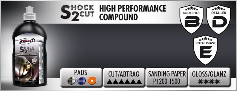 Shock 2 Cut High performance Rubbing Compound NEW! - D-Tail Lab